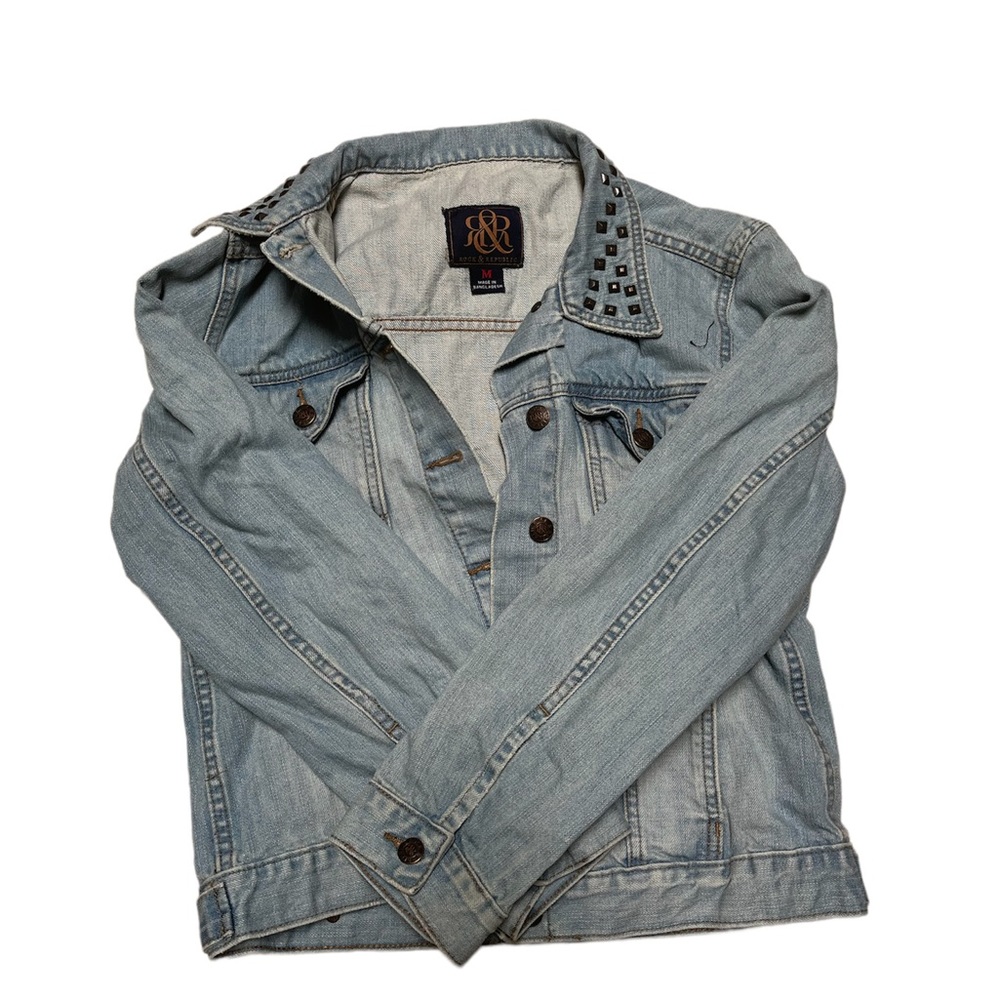 Rock & Republic Jean studded jacket! Great condition!